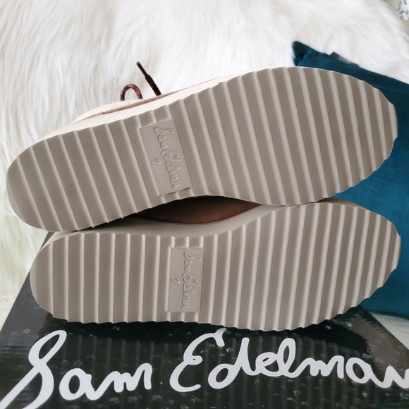 NEW Sam Edelman Franc Faux Shearling Hiking Boots - Picture 4 of 10